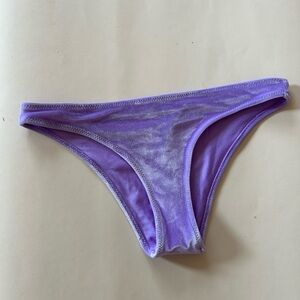 Triangl Purple Velvet Bikini Bottom medium